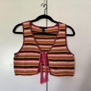 Crochet Colorful Stripped Vest